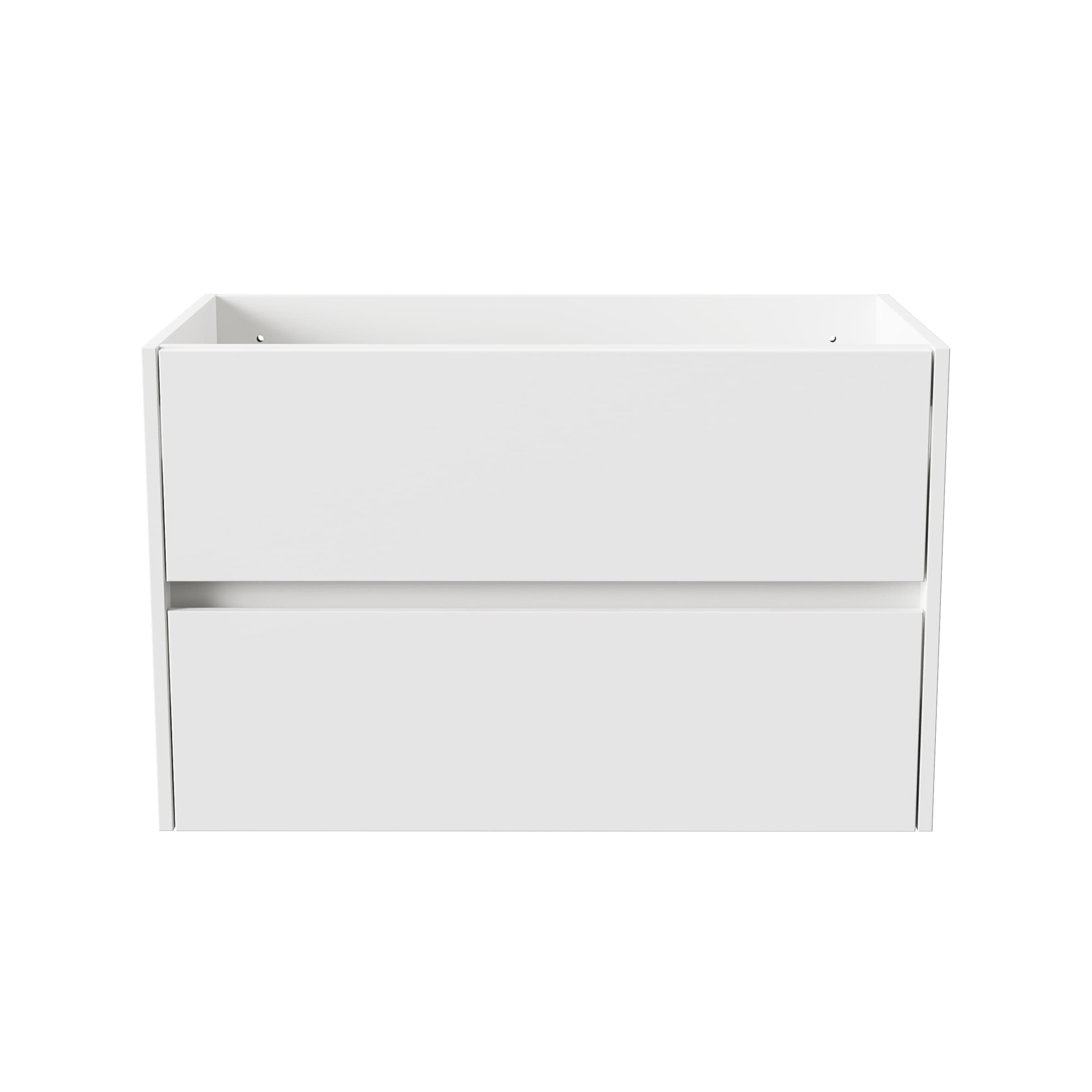ALONI hayat Meuble sous-vasque - 2 tiroirs - sans poignee - soft close – 79,5X50X45 cm - blanc brillant