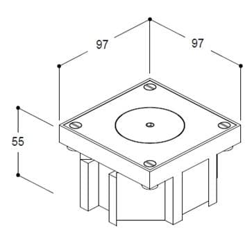 Prise de sol IP64 - 1 x RJ45 UTP cat6