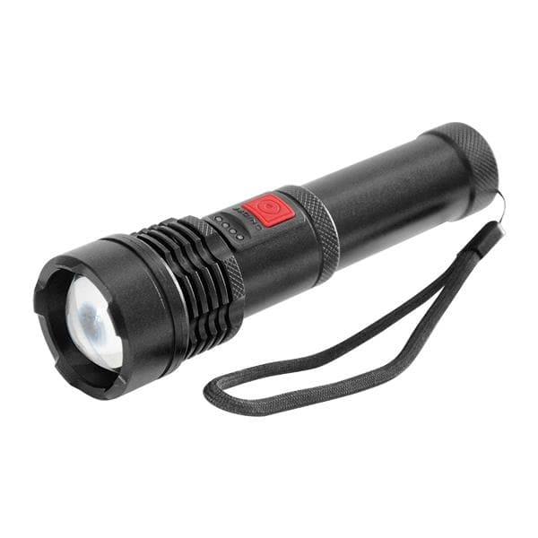 Lampe de poche Led tactique, COB 12W avec zoom et batterie 2200mAh