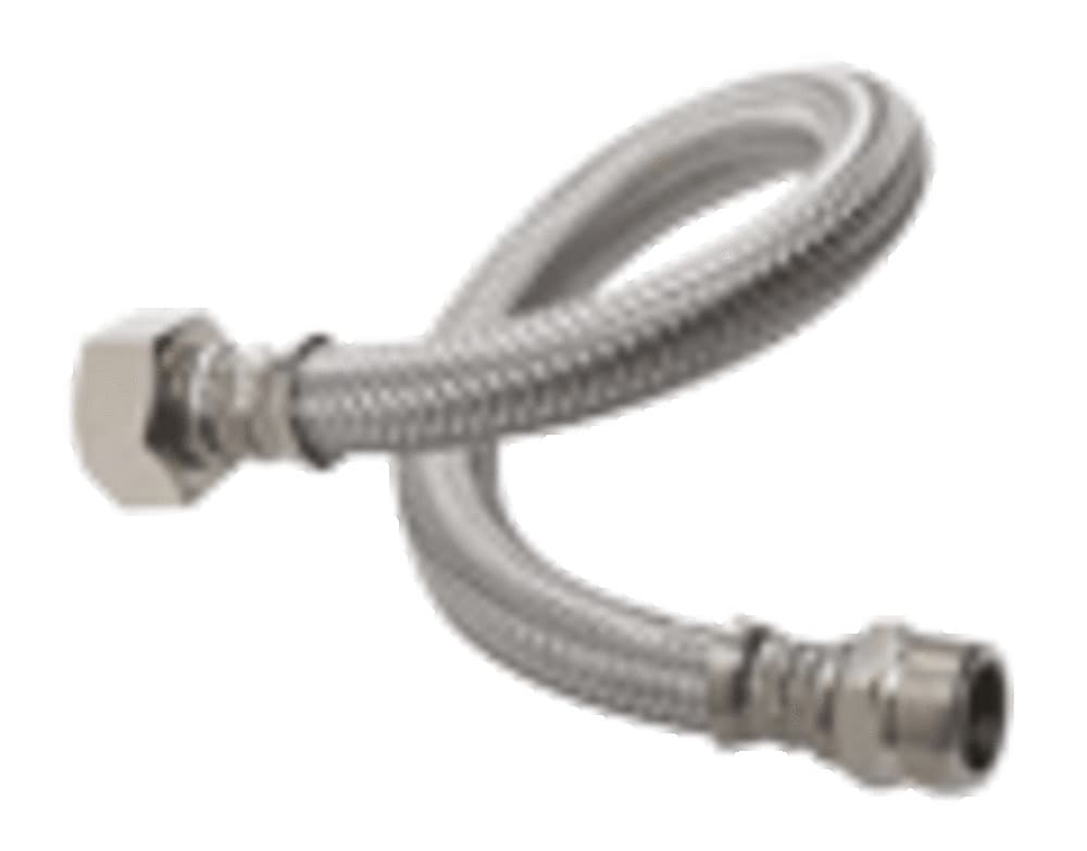 Tuyaux d'alimentation gaine tressée acier L750mm 4/4"MF