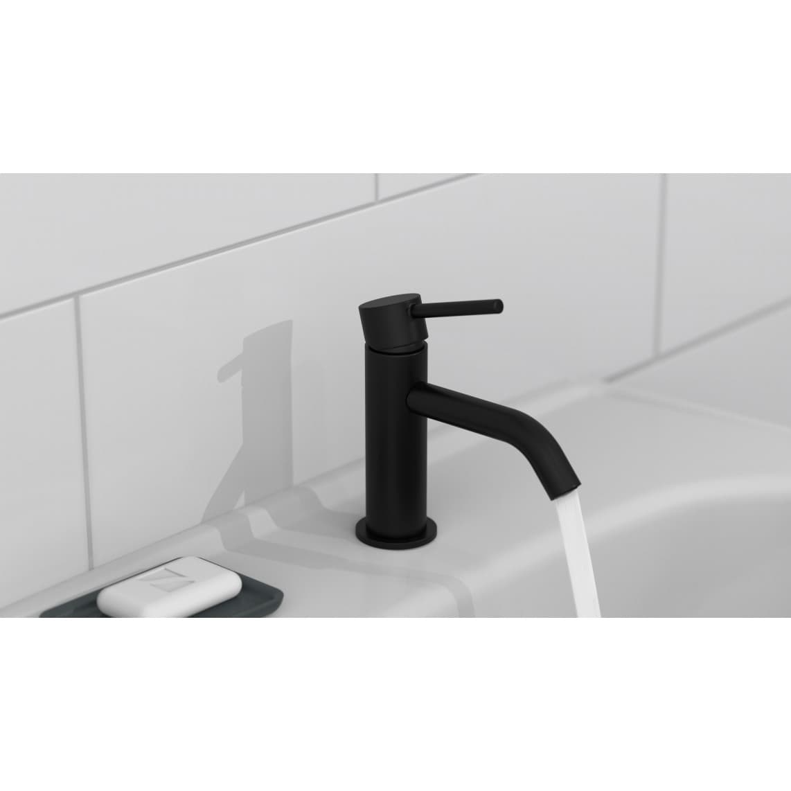 37965 ARAGON Cold water tap, black matt