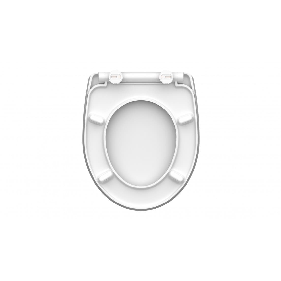 82583 abattant WC en Duroplast HG RAINDROP, avec frein de chute et déclipsable