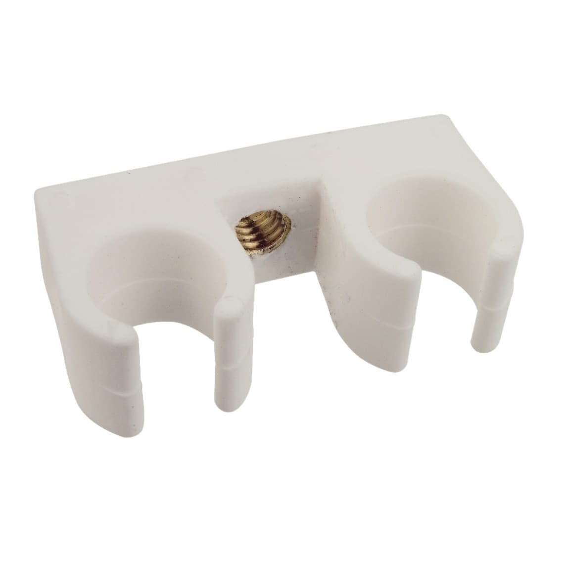 989189117 clip de fixation pour tube, double, 22 mm, avec manchon fileté M6