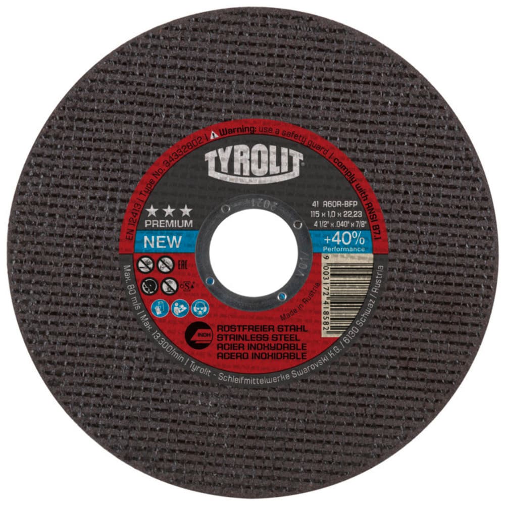 Tyrolit Premium disque à tronçonner pour inox D115