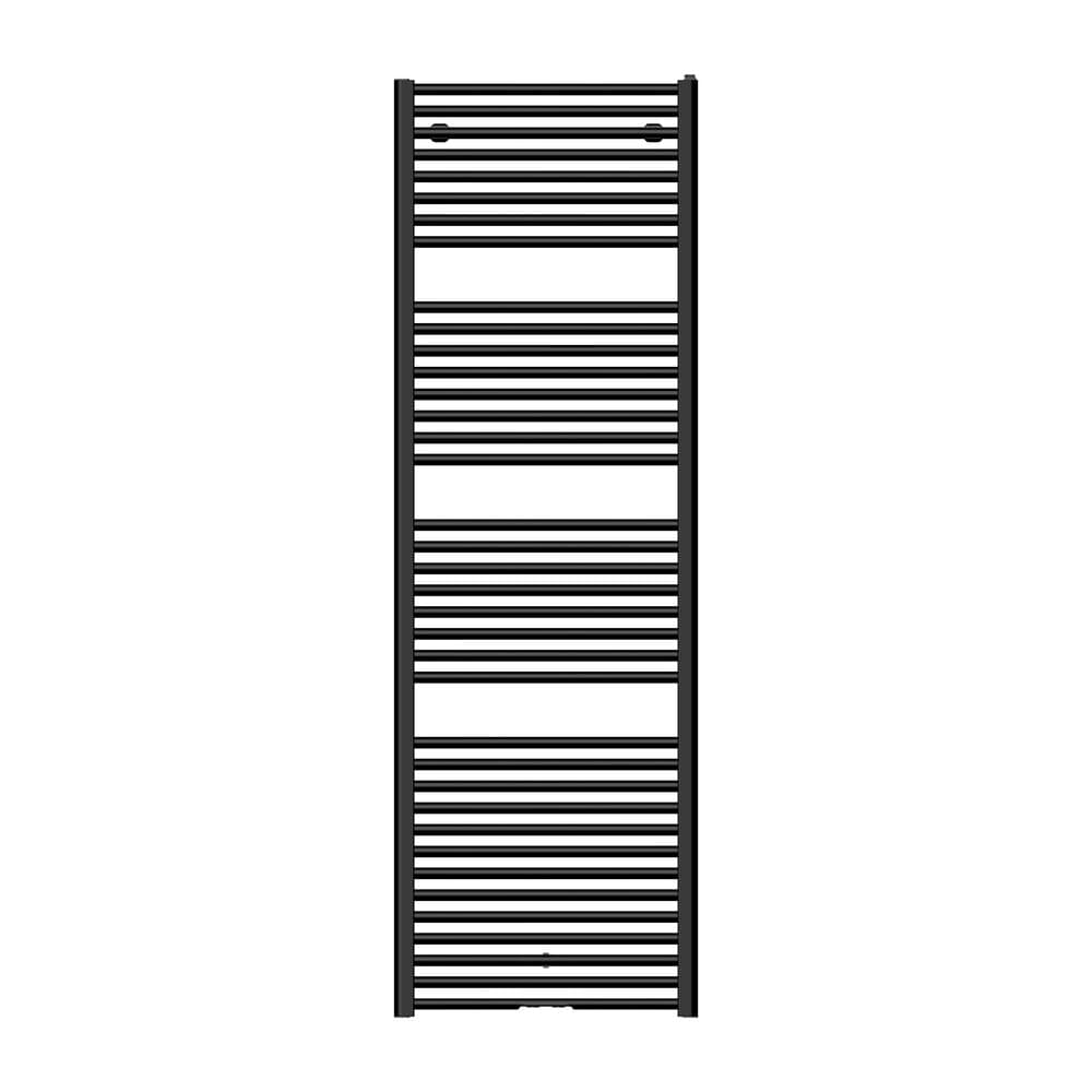 Toronto 180/060 radiateur sèche-serviettes - H 1850 x L 600 - 1051W - noir mat