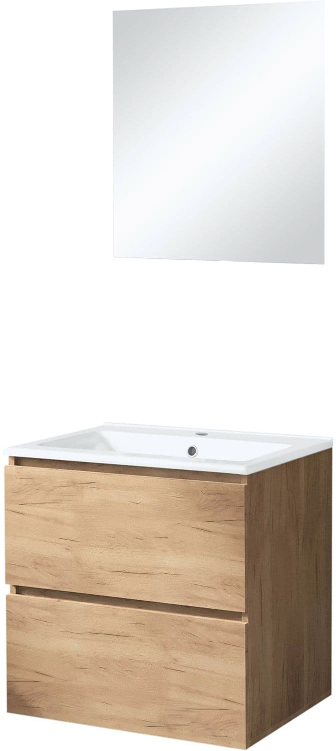 MEUBLE ICE SOLO MIROIR SANS ECLAIRAGE 60CM CHENE GRIS