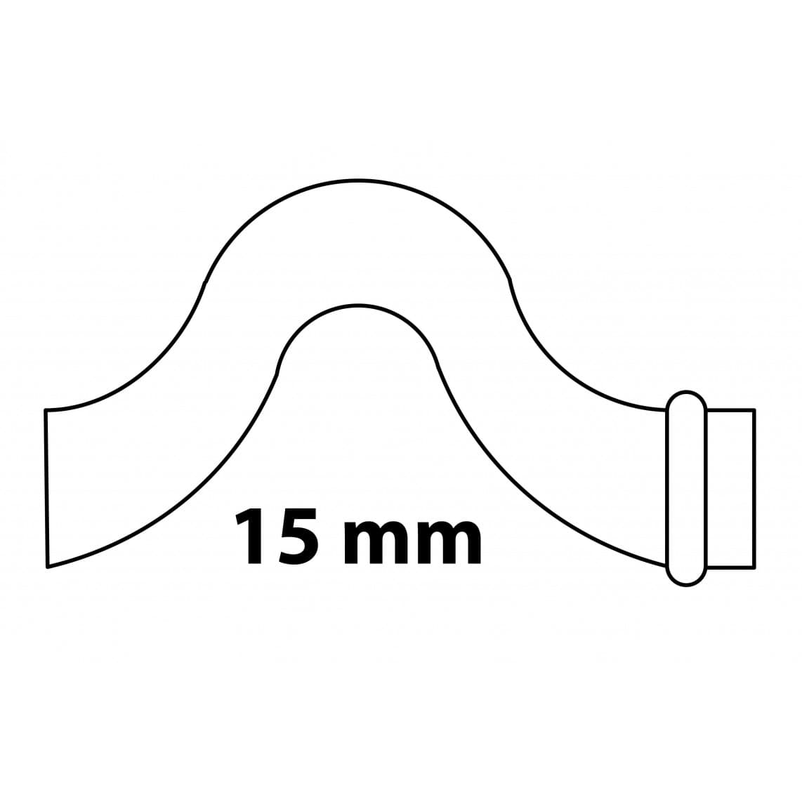 988629054 CU coude croisé, vierge, 15 mm, 1 manchon, (P5086)