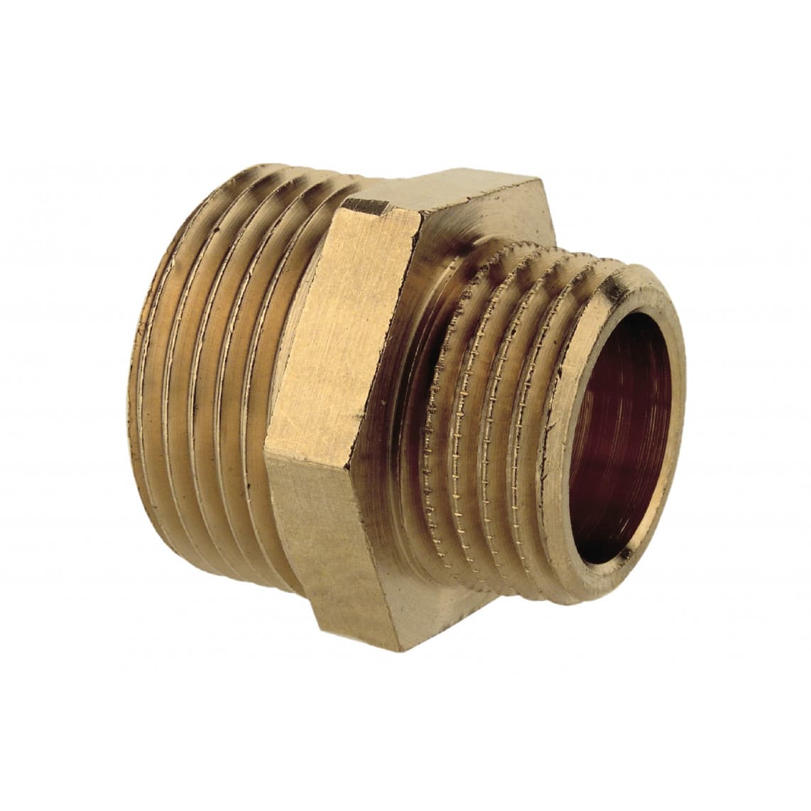 989356349 LT mamelon double réducteur, vierge, 1 1/4" M x 1" M