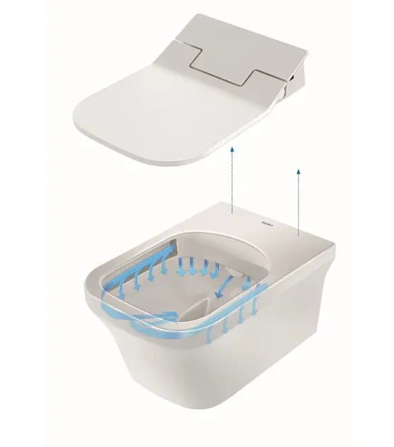 WC-ZITTING ME STARCK SENSOWASH SLIM DURAVIT WIT