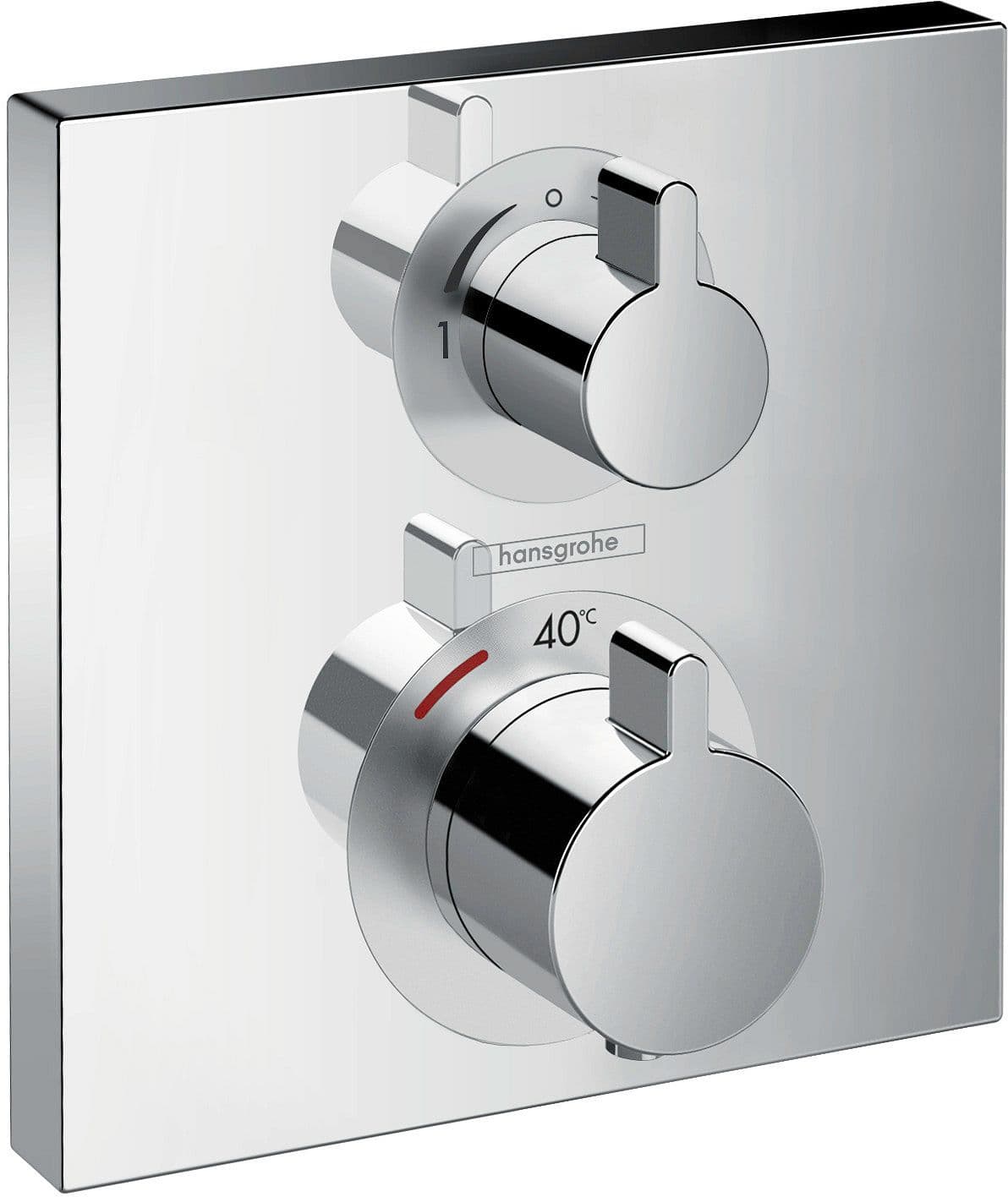 SET DE FINITION THERMOSTAT+INVERSEUR ECOSTAT SQUARE HG CHROME