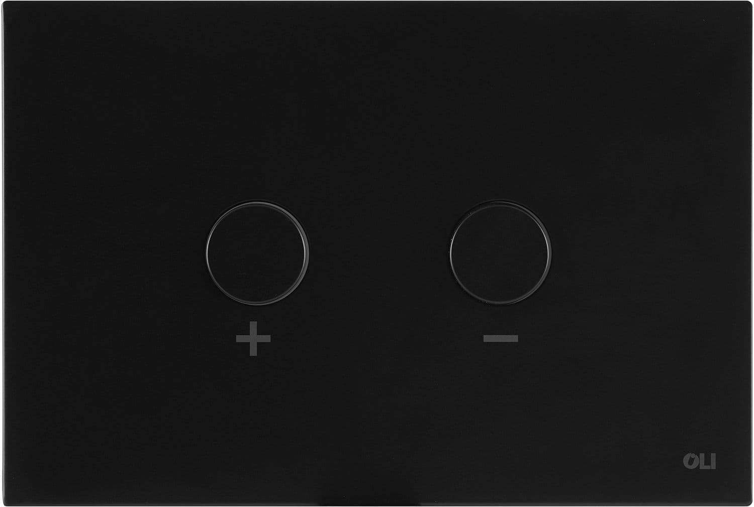 PLAQUE DE COMMANDE 2-TOUCHES BLINK PNEUMATIQUE OLI NOIR