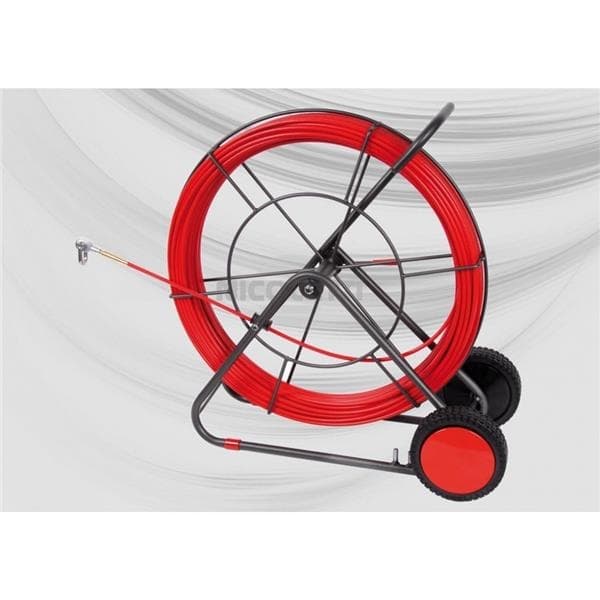 Tire fil de 9mm en fibre Rouge de 100m