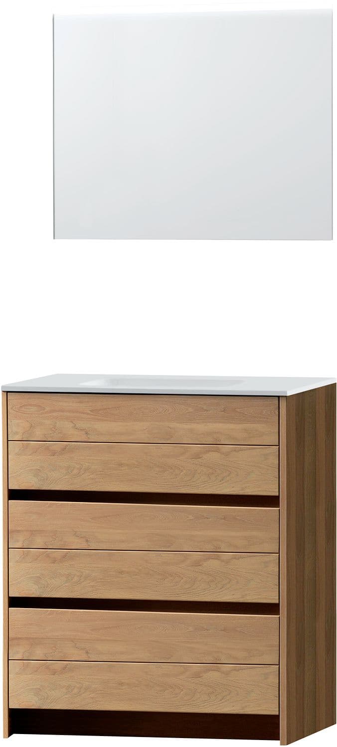 MEUBLE MOLTO SOL CHENE MASSIF SOLO 90 SOLID MIROIR