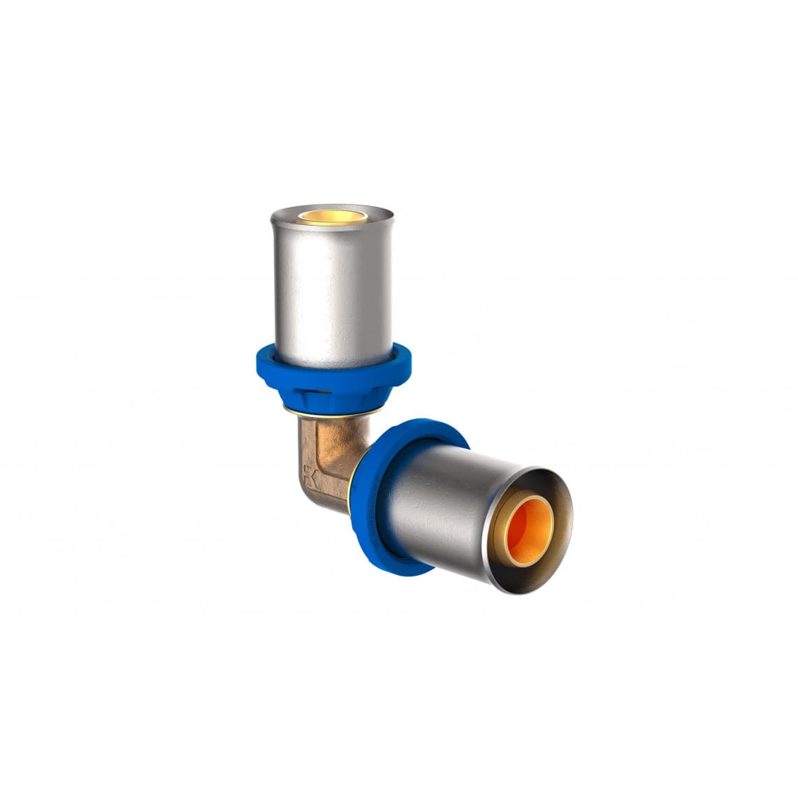 988714155 LT coude 90°, vierge, 16 mm, raccord à sertir pour tube multicouche
