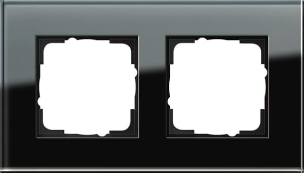 Cadre de finition Gira Esprit Noir verre Noir