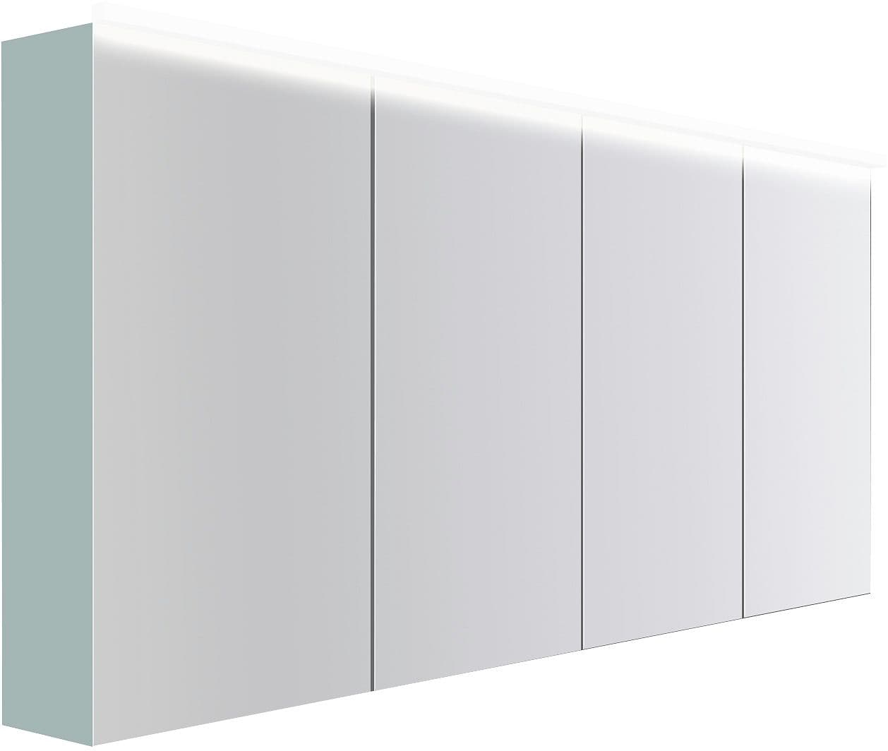 ARMOIRE TOILETTE COFFEE 4 PORTES 1800MM 4250K BLUE AZUR DOUX MAT