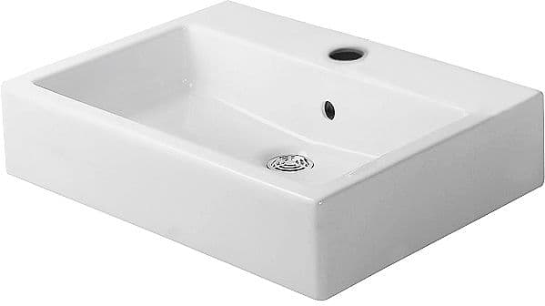 VASQUE A POSER VERO DURAVIT 1000X470MM +TROU ROBINET/TROP-PLEIN BLANC