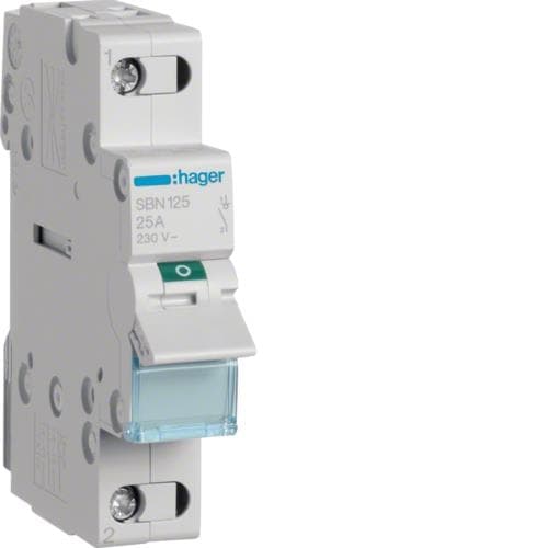 Interrupteur modulaire 1 pôle 25A