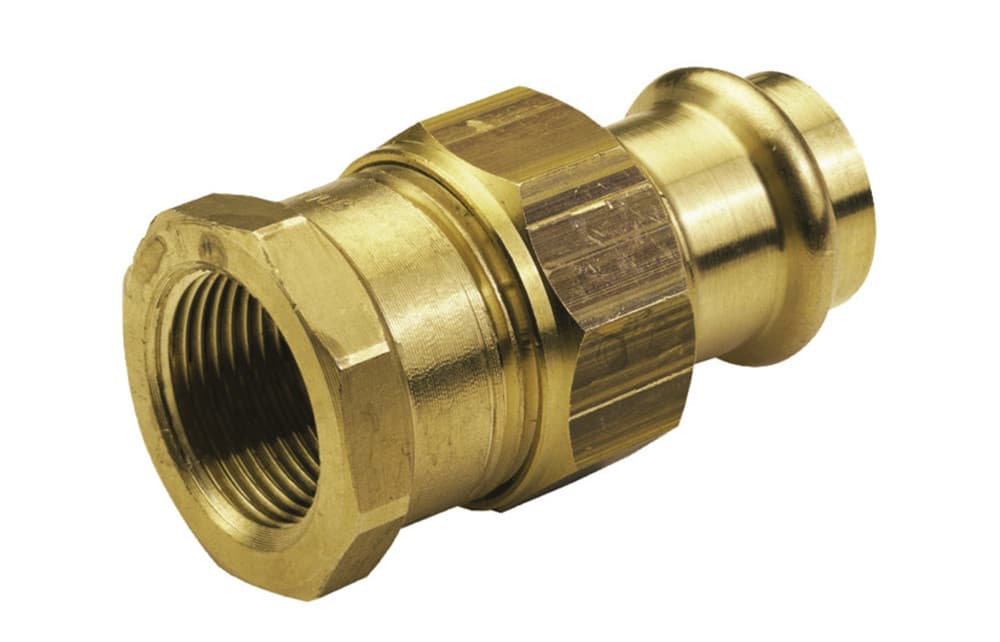 Conex Bänninger Profil-B raccord 3-pièces bronze 15x1/2"F