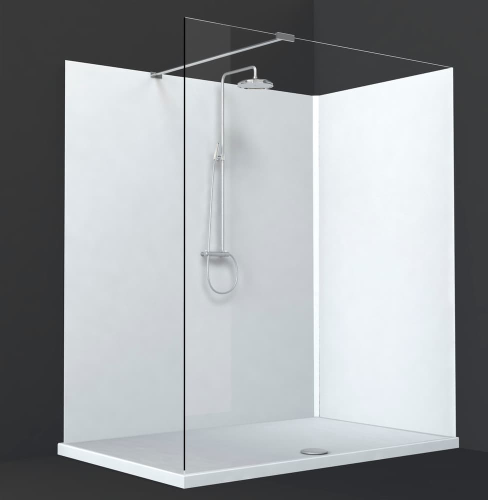 Van Marcke Cosmo cloison acrylique D6mm 152x203cm blanc Hi-Gloss antibactériens