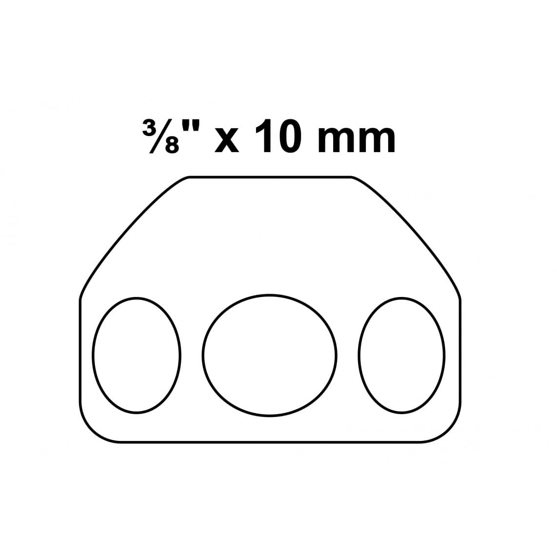 986273448 LT raccord à sertir-Couvre-lit, chromé, 3/8" x 10 mmQ
