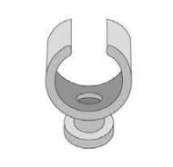 Attache simple Blanche 18 - 20mm n° 370105