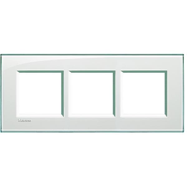 LivingLight - plaque rectangulaire 3 x 2 modules 57mm Aquamarine
