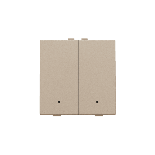 Bouton-poussoir double avec LED pour Niko Home Control, couleur
