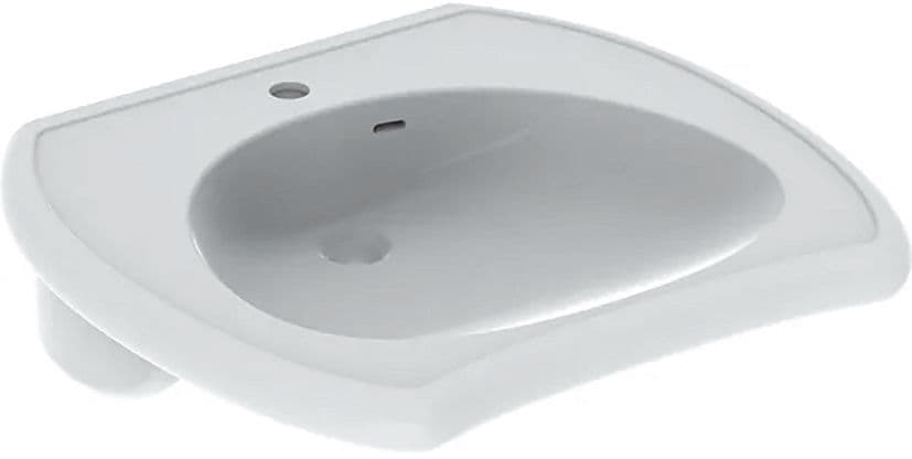 LAVABO VITALIS GEBERIT 550X550 AVEC TROP-PLEIN BLANC