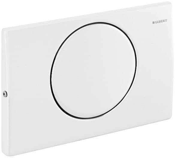 PLAQUE DE COMMANDE 1 TOUCHE DELTA10 ROND POUR DUOFIX BASIC BLANC