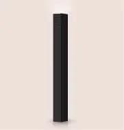 Smappee - chargeur autonome EV One Black monophasé ou triphasé jusqu'à 22kW livré avec ancre
