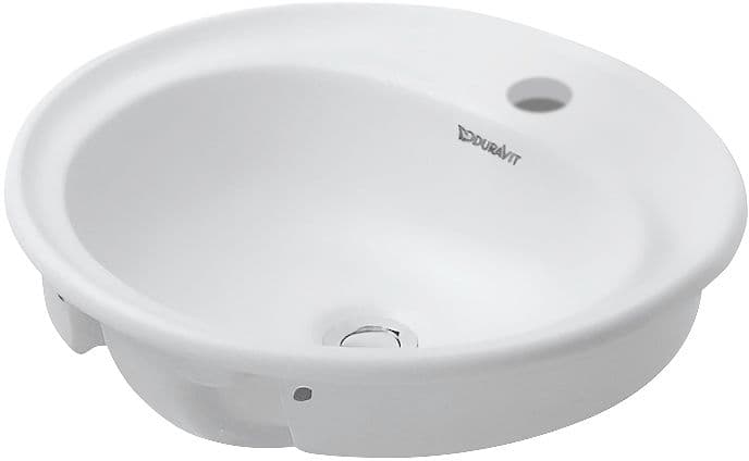 VASQUE A ENCASTRER MANUA DURAVIT DIAMETRE 480MM +TROU/TROP-PLEIN BLANC