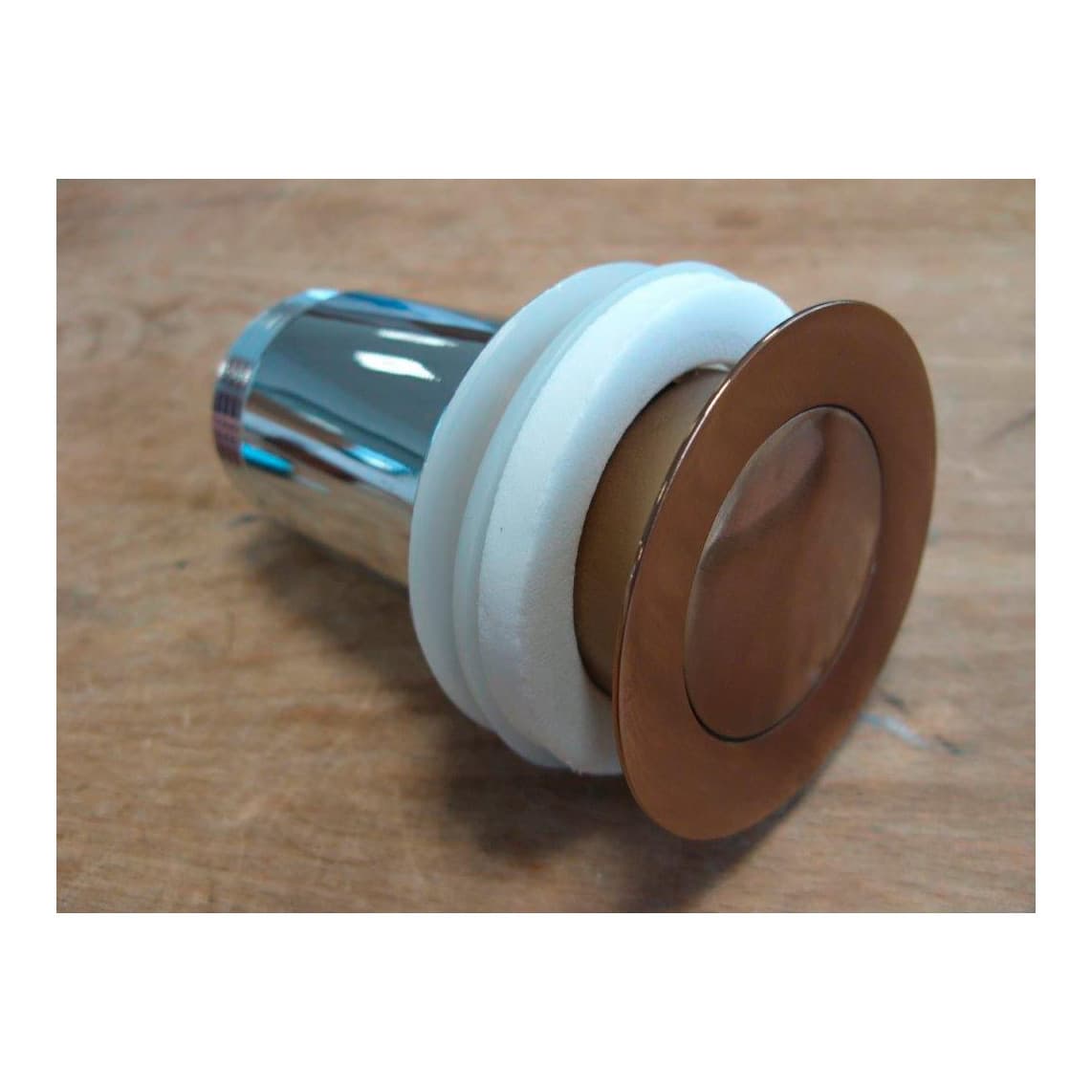 02227 Presse excentrique avec trop-plein, zinc moulé sous pression, cuivre mat, par ex. pour 34213