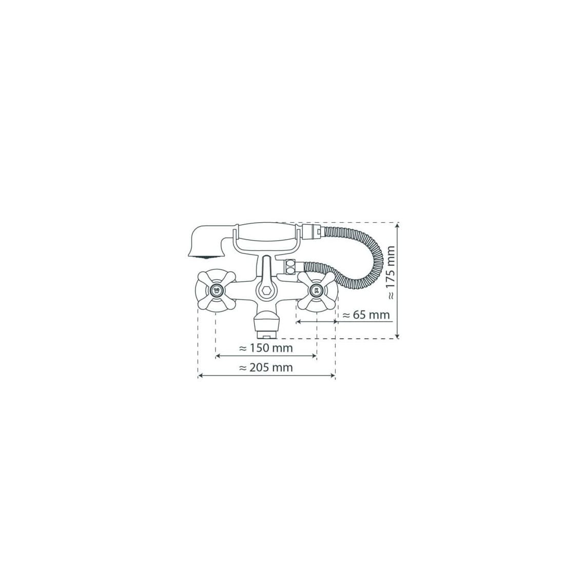 33530 ELK Mitigeur bain/douche, chromé