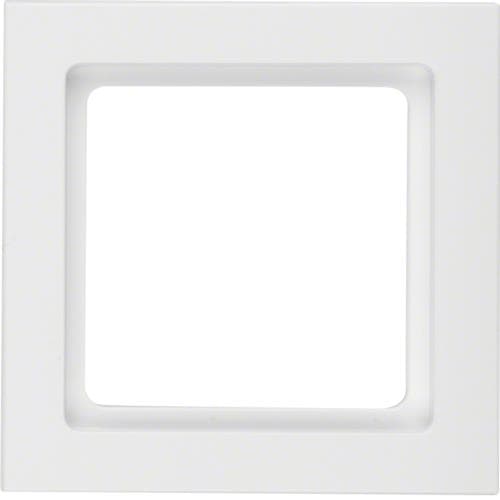 Plaque de recouvrement 1 poste Berker Q.3 Blanc polaire, Velours