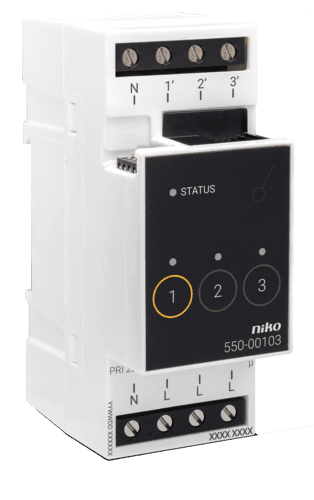 Module de commutation pour Niko Home Control pour 3 circuits différents