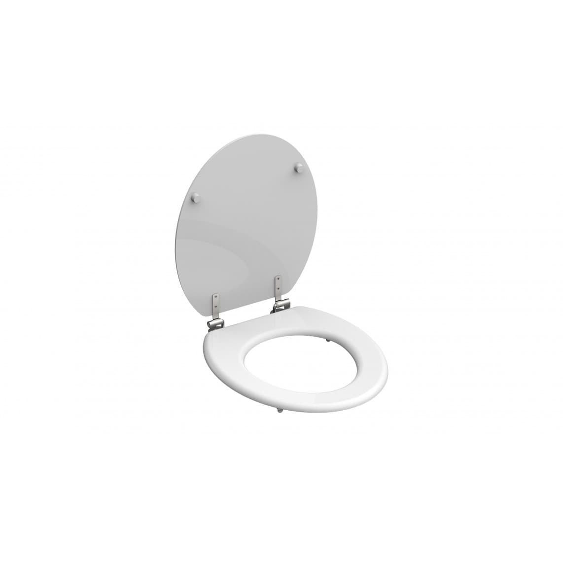 84000 WC-bril met houtkern WHITE