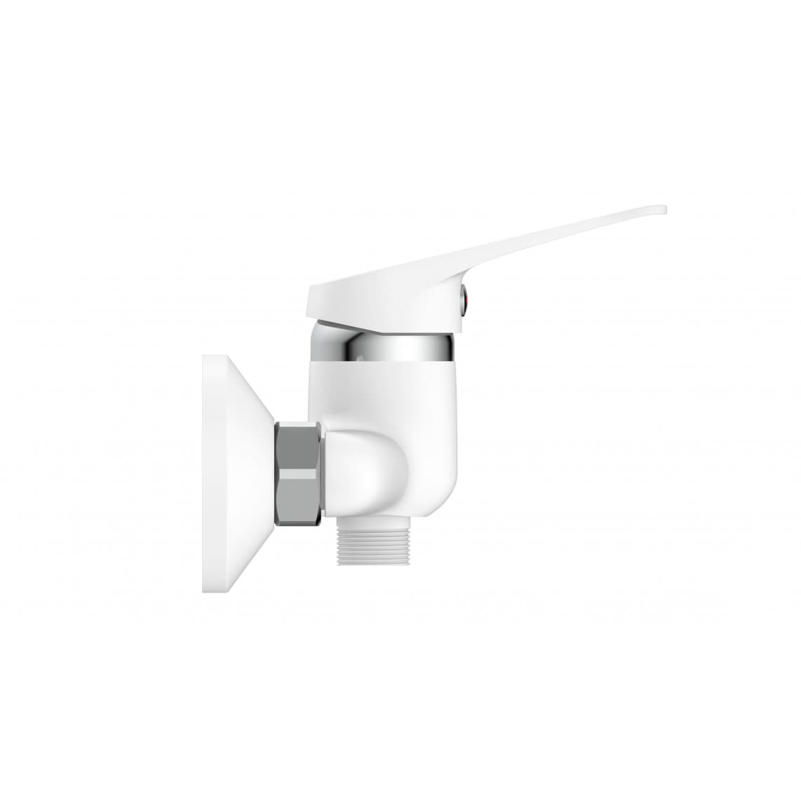 NI168SCR-W SPEED Douchekraan, wit/chroom