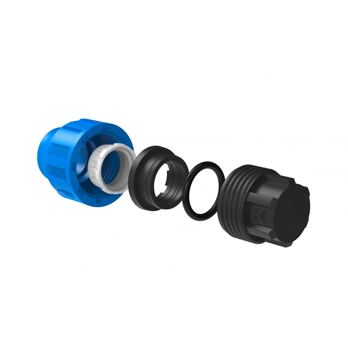 984846517 PP pièce d´extrémité, 20 mm, raccord à serrer pour PEHD/socarex