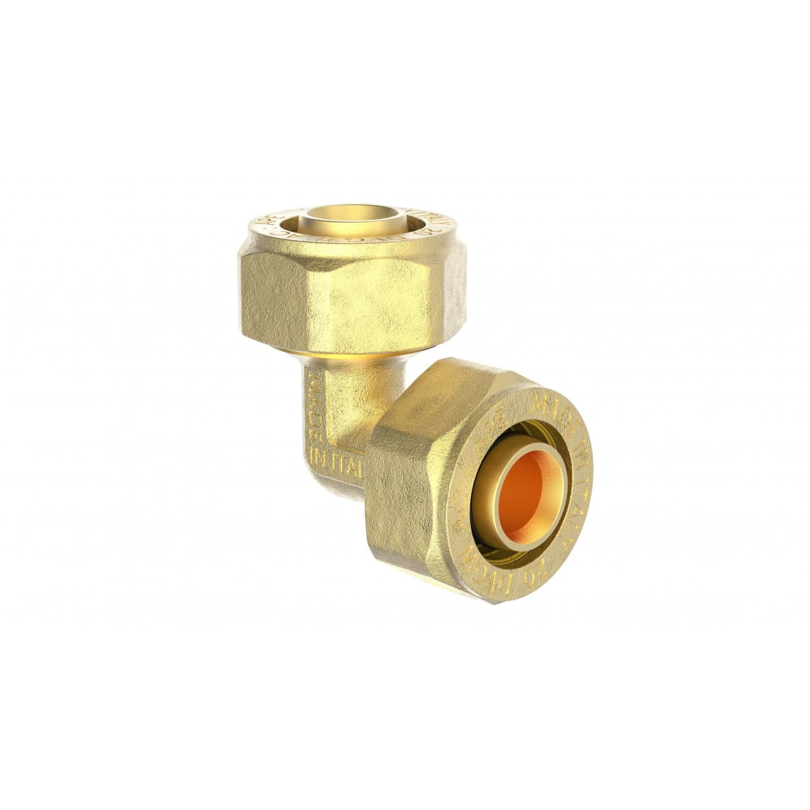 988906355 LT coude 90°, vierge, 26 mm, raccord à serrer pour tube multicouche