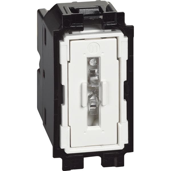 LNow bouton poussoir 10AX bornes automatiques - composable - 1 module