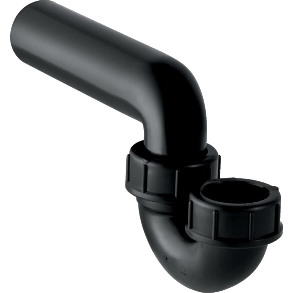 Geberit siphon tubulaire modèle P pour déversoir 40 x 50 mm PE noir