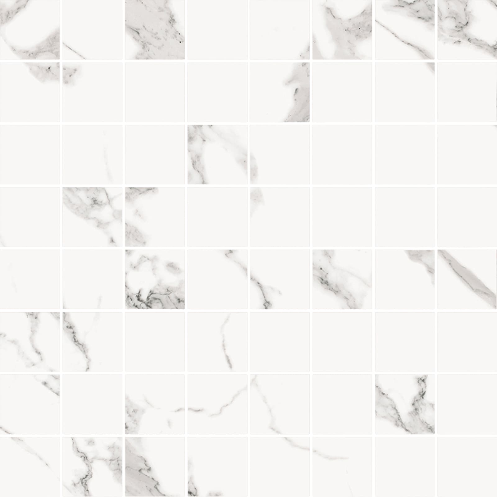 MOSAICO BARANELLO WHITE 30X30 (3,2X3,2) PUL