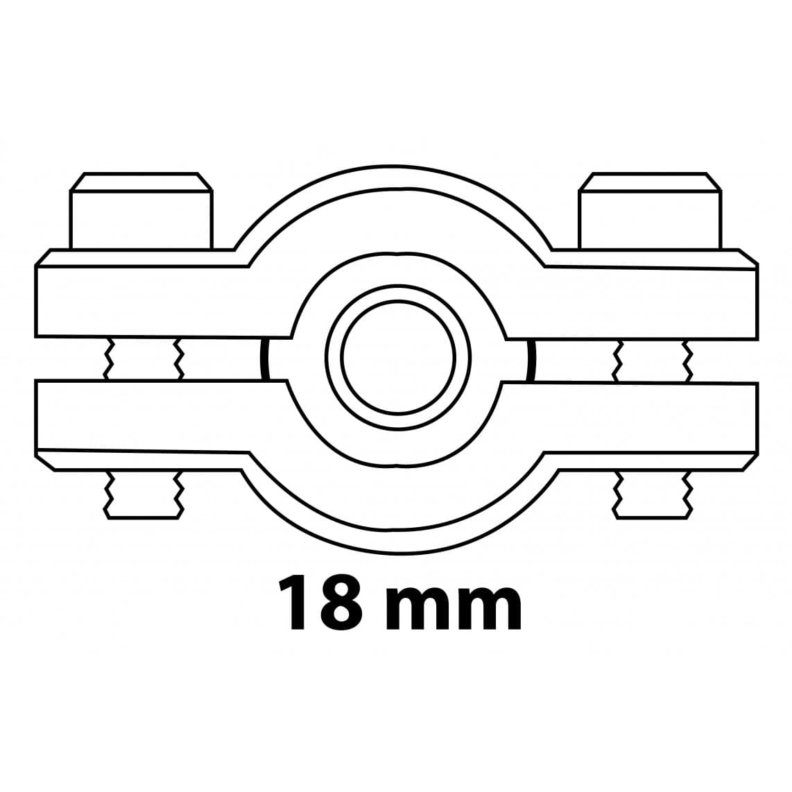 98940738 LT collier d’étanchéité, vierge, pour 18 mm