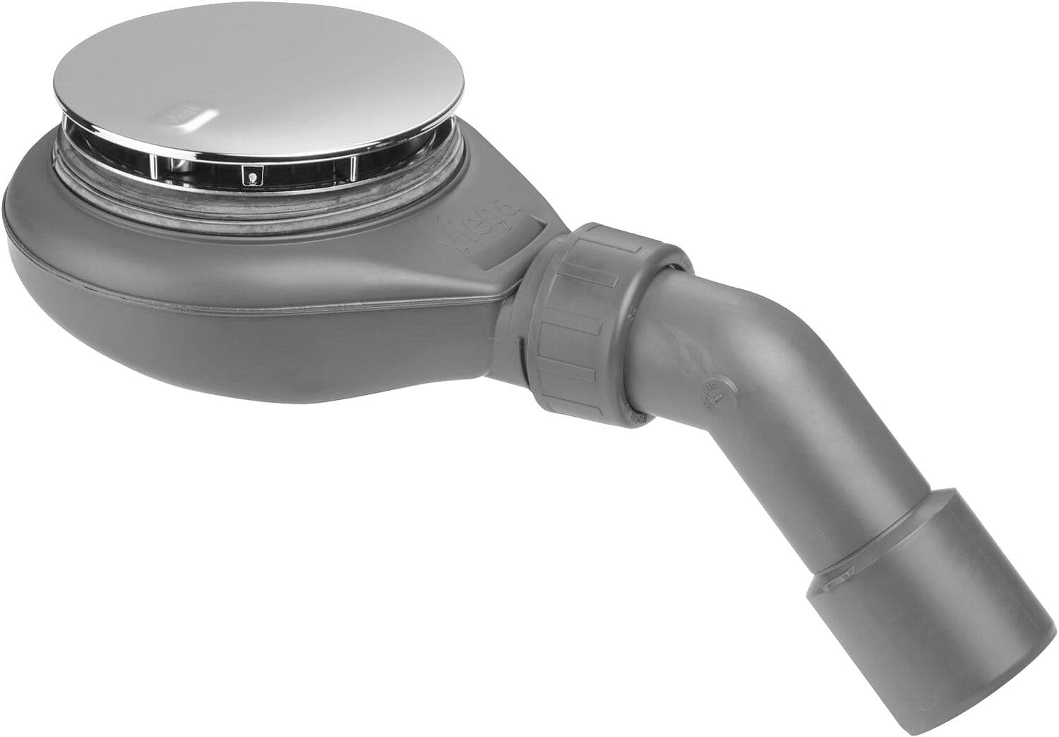 SIPH.DOUCH.VIEGA PLAT 6CM-90MM-33l/m CHR