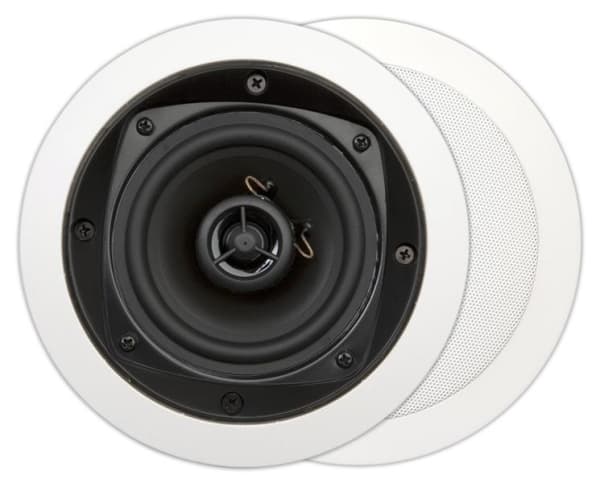 Mdc501, basic, haut-parleur encastrable 2 voies, rond, 70W, Blanc (2 pièces)