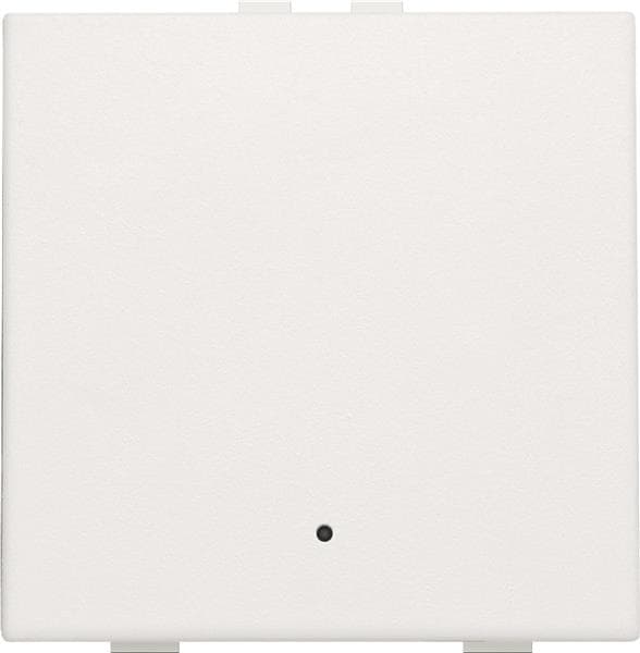 Bouton - poussoir simple avec Led et capteurs de confort pour Niko Home control, Blanc