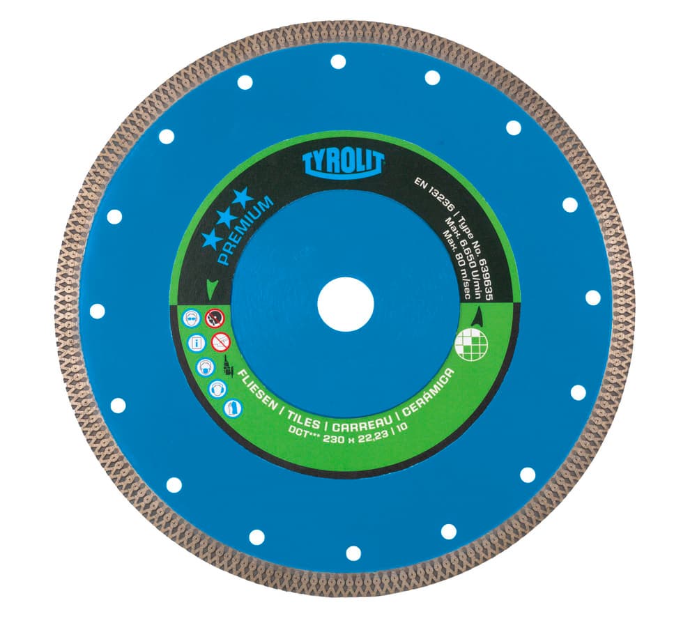 Tyrolit Premium disque diamantée pour tuiles D125