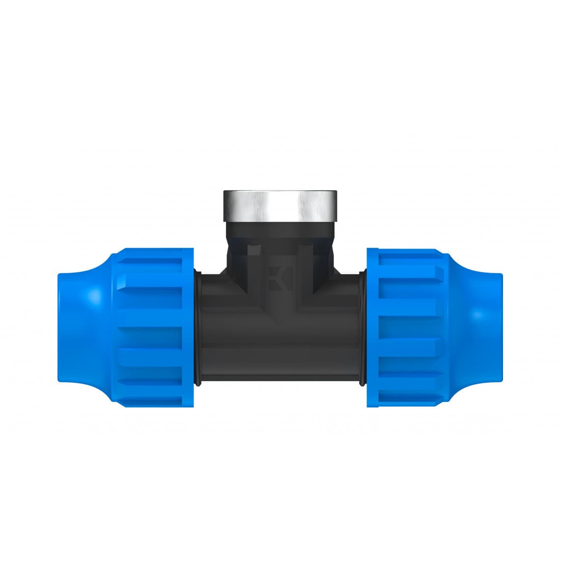 984844417 PP pièce en T, 20 mm x 1/2" F x 20 mm, raccord à serrer pour PEHD/socarex