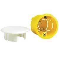 Boîte d'encastrement cloisons creuses ronde diamètre 40mm pour applique